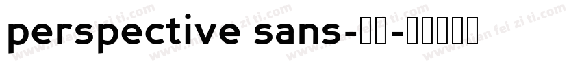 perspective sans-粗体字体转换